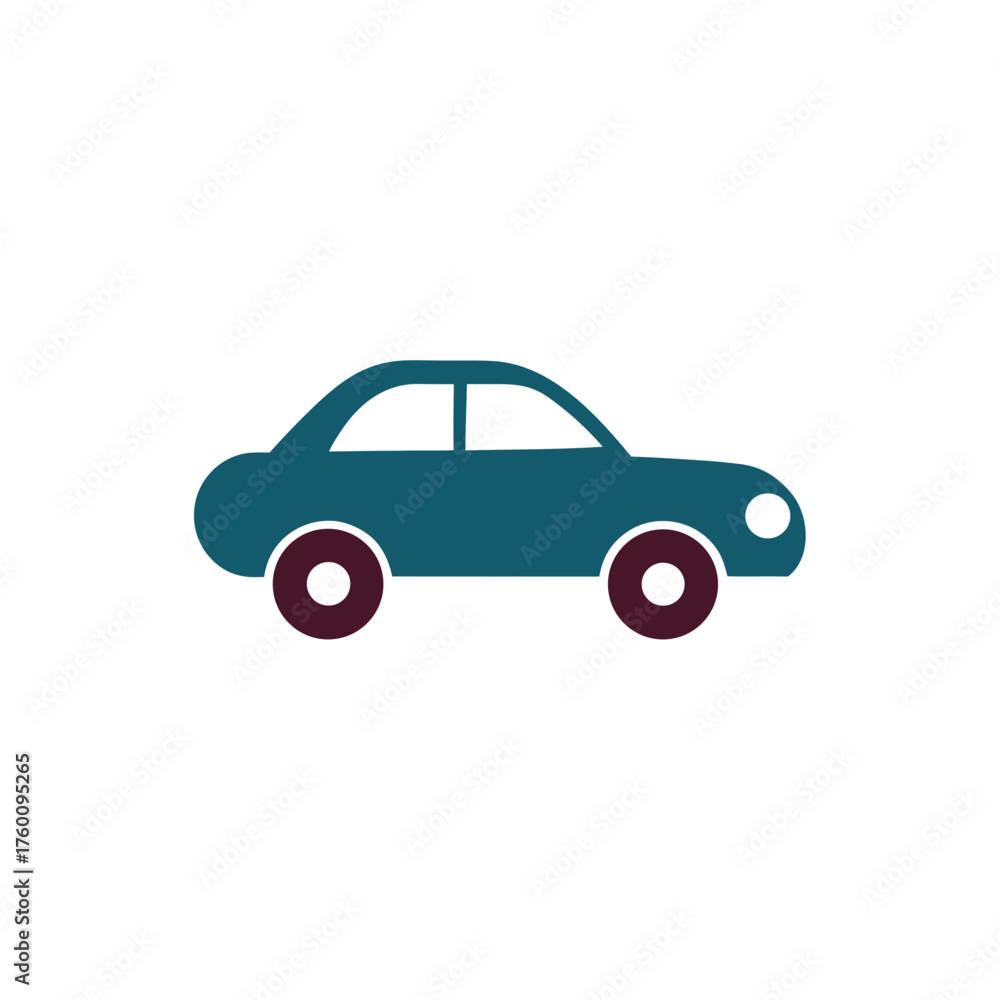 Fototapeta premium car icon clipart vector on transparent background