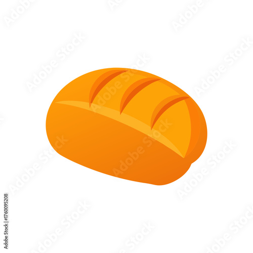 bread loaf icon clipart vector on transparent background