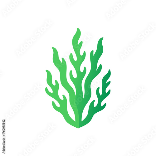 seaweed icon clipart vector on transparent background