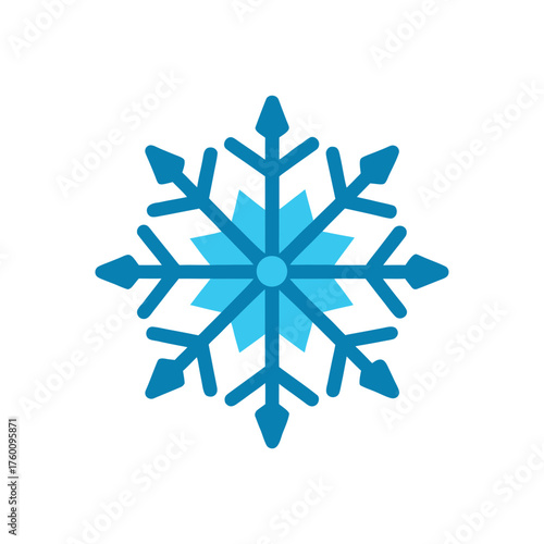 snowflake icon clipart vector on transparent background