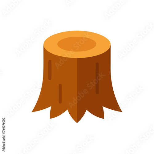 tree stump icon clipart vector on transparent background