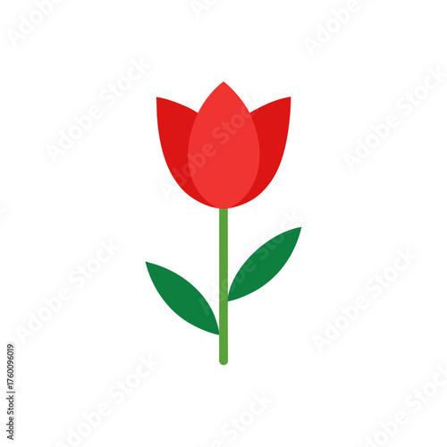 tulip icon clipart vector on transparent background
