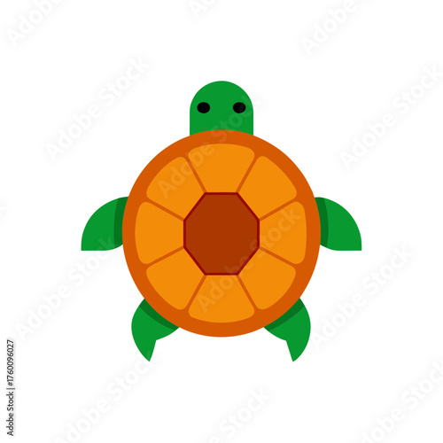 turtle shell icon clipart vector on transparent background