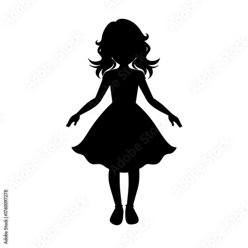 vector illustration of a girl