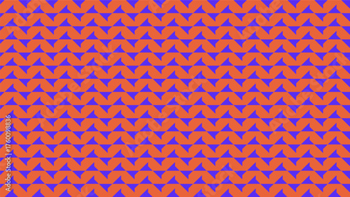 Trendy abstract geometric seamless pattern, Metric brutalism pattern with repeating chevron element, Graphical illustration for a unique wall decor, colorful abstract modern vector illustration