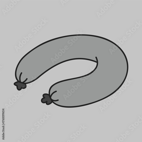 Ring Bologna Sausage Minimalistic Flat Icon