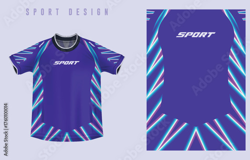 Sport jersey or football kit uniform mockup template design