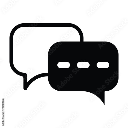 Chat icon vector isolated on background. Trendy message symbol.comment icon speech bubble symbol Chat message icons - talk message Bubble chat icon. vector illustration-01.eps