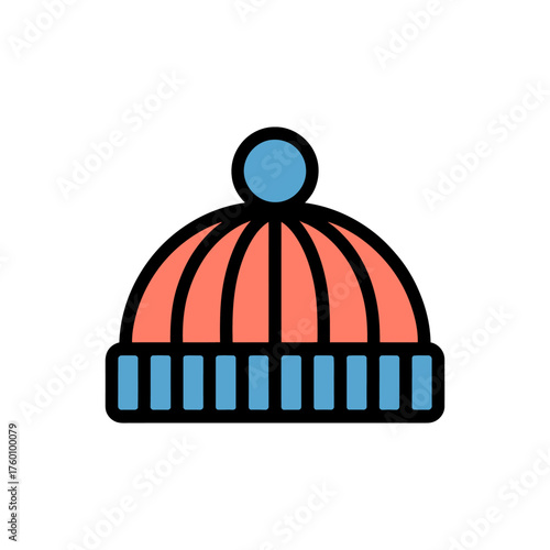 Wool hat icon vector on White Background ,Vector Art Illustration on white background.
