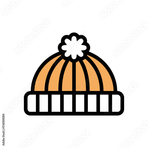 Wool hat icon vector on White Background ,Vector Art Illustration on white background.