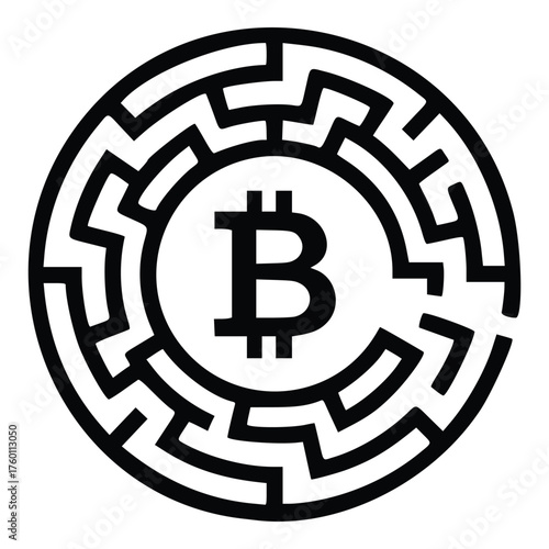 Bitcoin Maze Challenge - Navigating the Cryptocurrency Labyrinth.