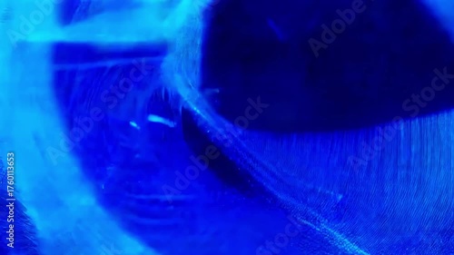 Dynamic Blue Abstract Waves with Glowing Fluid Lines and Vibrant Motion Texture