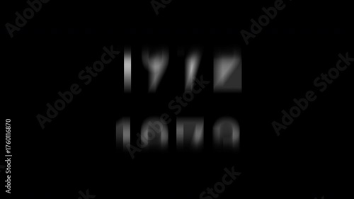 Animation of rolling text years from 1926 to 2026 in minimalist style, simple outline typography, symbolic timeline element, history and chronology concept, decorative motion graphics, modern design
