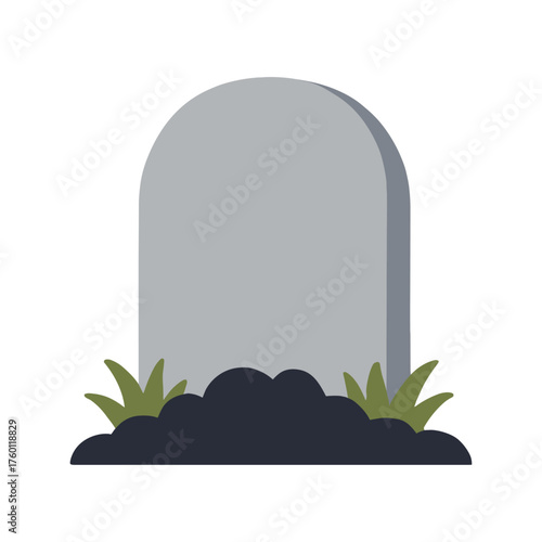 vector illustration of a classic tombstone