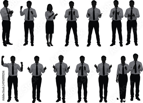 Business, teamwork, success, motivation, approval, clapping, cheering, celebration, encouragement, leadership, corporate, support, achievement, , , 