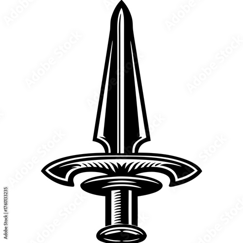 Ancient Blade: A sleek, sharply designed blade, a timeless symbol of strength, power, and historic weaponry.