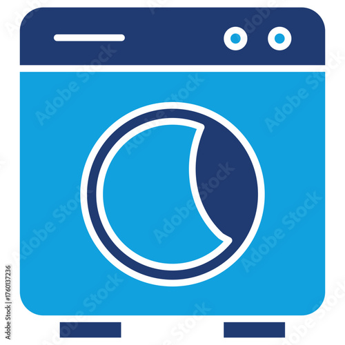 Cctv Flat Blue Icon