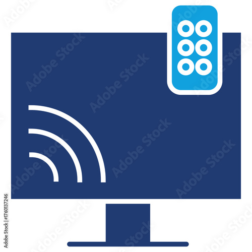 Swim Flat Blue Icon