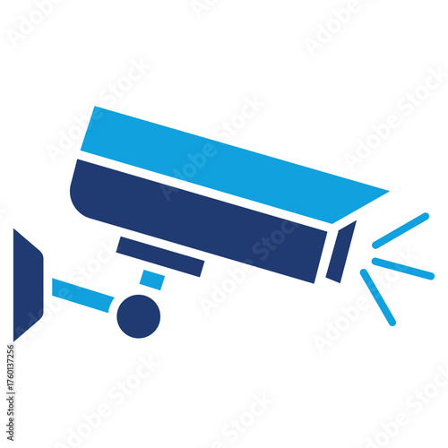 Smart Tv Flat Blue Icon