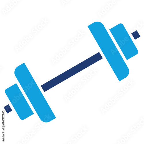 Gym Flat Blue Icon