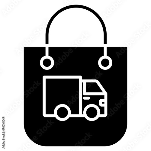 Delivery Bag Glyph Icon