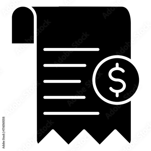 Bill Glyph Icon