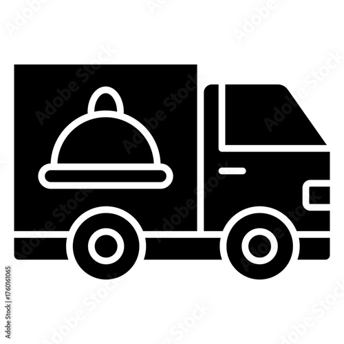 Food Delivery Glyph Icon