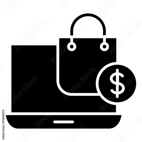 E-Store Glyph Icon