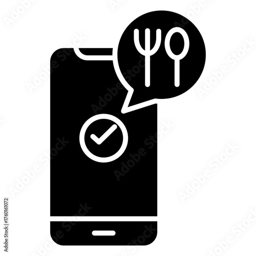 Order Food Glyph Icon