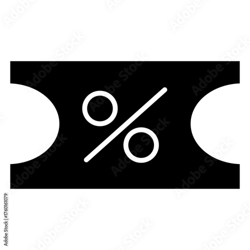 Voucher Glyph Icon