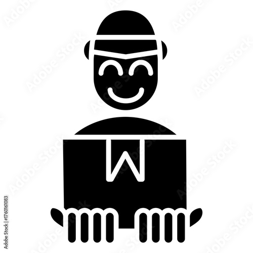 Courier Glyph Icon