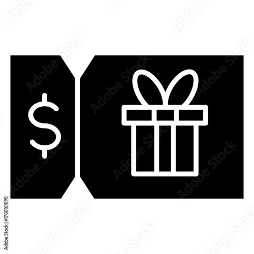 Shopping Coupons Glyph Icon