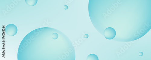3D ball abstract Background. Soft Gradient with minimal bounce ball with shadow and light effect. Realistic 3d bubble background.