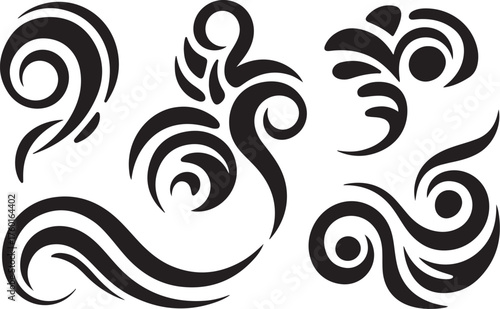 Elegant tribal swirls and flourishes add artistic flair