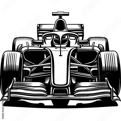 Race Car Design: A sleek, dynamic race car design, rendered with precision, embodies speed, and power, ready to dominate the track.