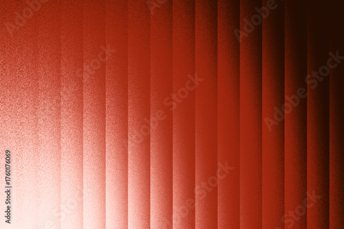 Abstract gradient background with ribbed fractal glass effect. vertical lines texture with glass effect. Refracted glass morphism effect with colorful gradient.