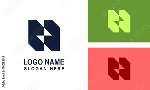 Bold N or N lightning logo