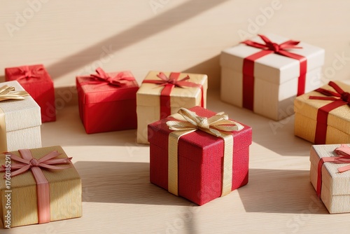 Wallpaper Mural ColorfulGiftBoxesWithRibbonBows Torontodigital.ca