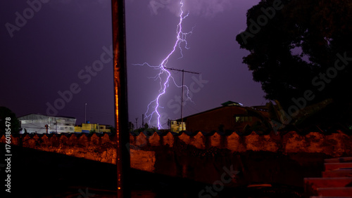 lightning in the city