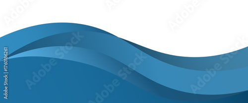 Blue curve line vector background overlap layer paper on white space for text and message design.eps 10