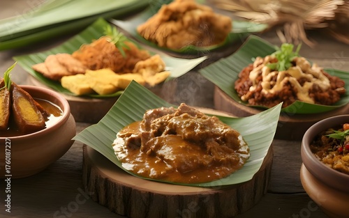 Indonesian food rendang