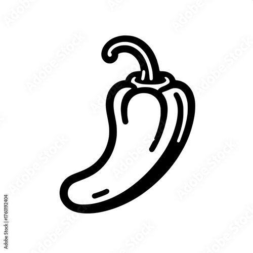 red hot chili pepper vector