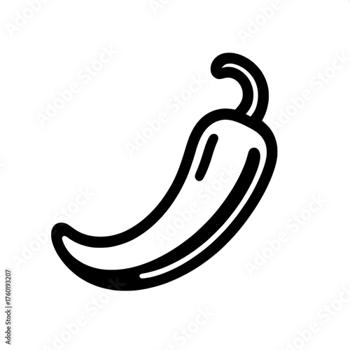 red hot chili pepper vector