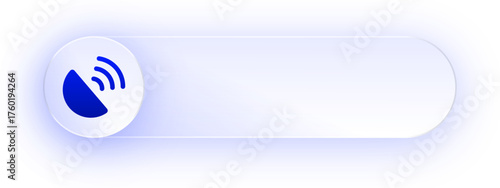 Glowing Satellite Signal Button