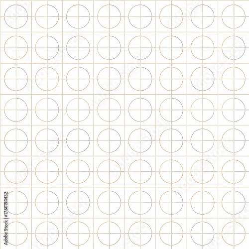 Grid of circles with crosshairs inside each, repeating pattern.