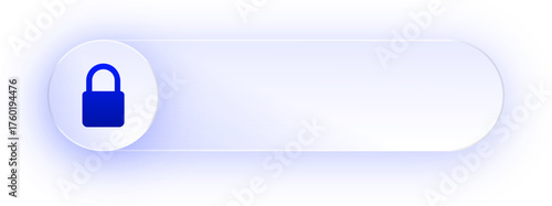 Glowing Lock Security Button