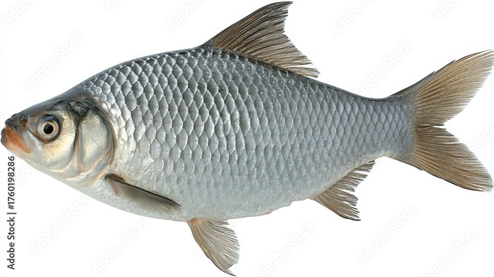 Fototapeta premium Swimming fish in crystal clear water nature scene underwater photography vibrant ecosystem close-up view