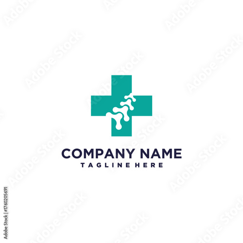 Abstract spine physiotherapy icon logo vector design illustration