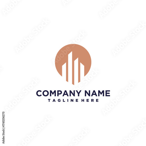 real estate logo design vector