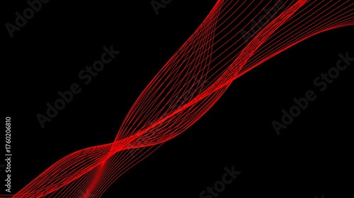 Futuristic electronic waves moving randomly seamless abstract motion loop. Dynamic, flowing, and energetic animation perfect for motion graphics, video backdrops, digital designs, or sci-fi visuals.